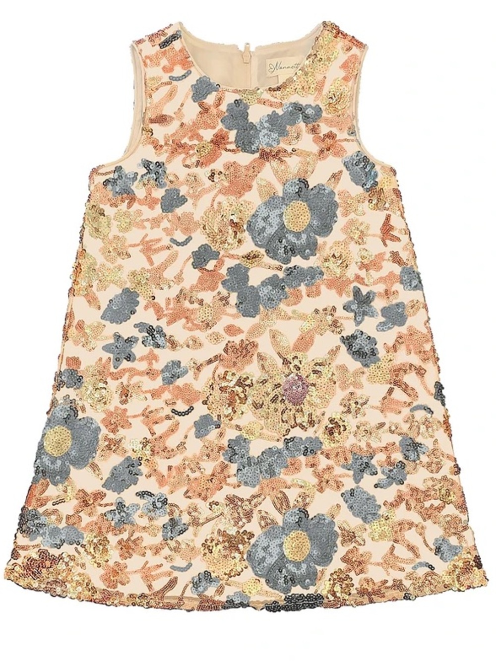 Nannette Big Girls Floral Sequin Dress Party Formal size 6x